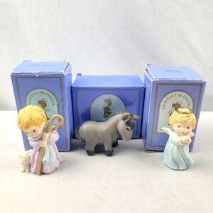 Avon Heavenly Blessings nativity collection Donkey Lane, Angel, Balthasar figure
